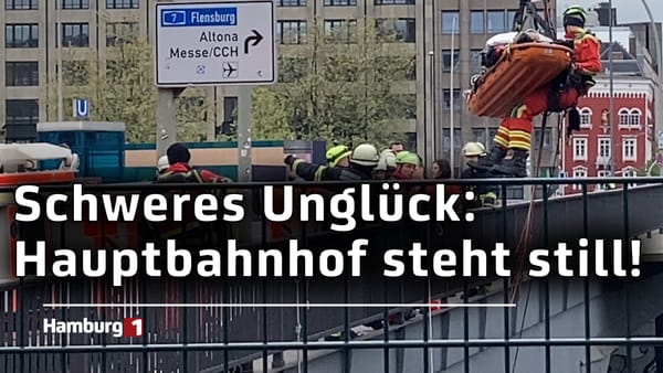 Arbeiter bei Unfall am Bahnhof eingeklemmt und verletzt: S-Bahn und Fernverkehr komplett gesperrt