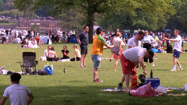 Mit Alkohol, Musik und Grillen: So wird der Vatertag im Hamburger Stadtpark gefeiert